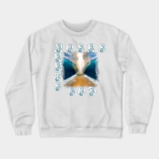 Moses Meets God Parting of the Red Sea Miracle Crewneck Sweatshirt